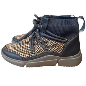 Rockport R-Evolution W Bungee Blue Quilted Plaid Washable Bootie,Size 10, Travel